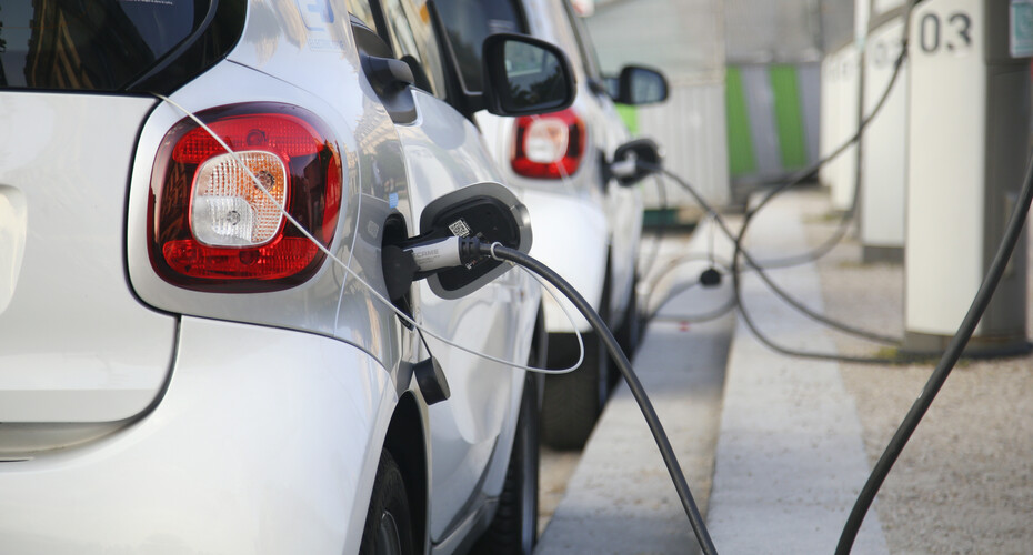 Electric cars charging