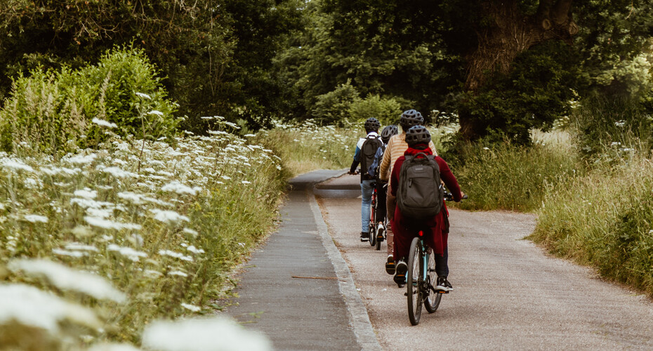 Riding bikes in Exeter