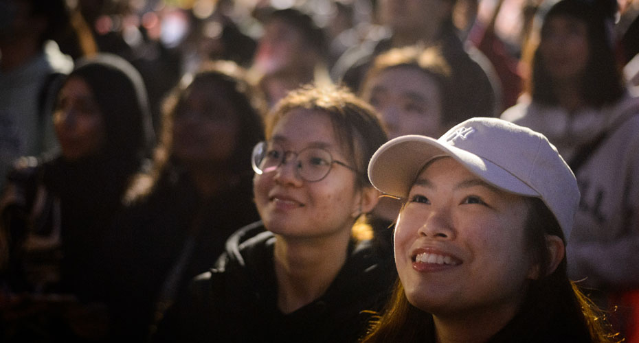 Students at the Diwali Celebrations on Streatham Campus,