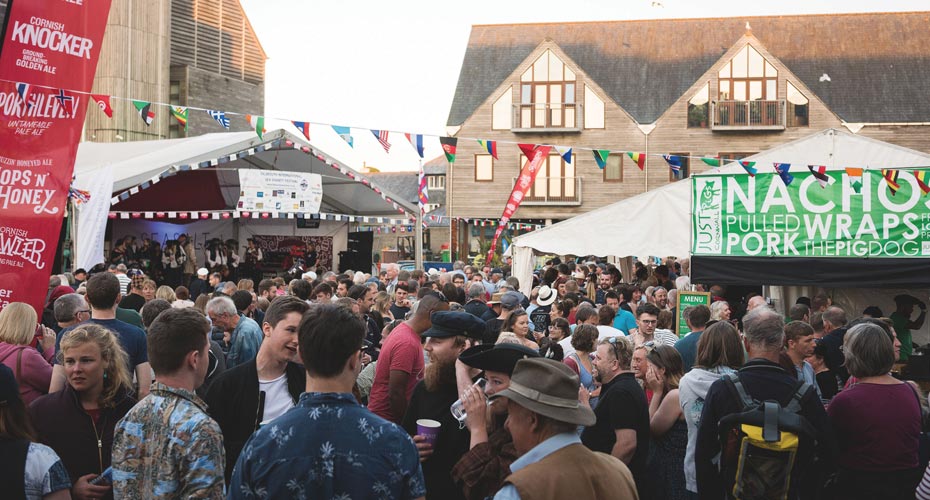 Crowds at Falmouth festival
