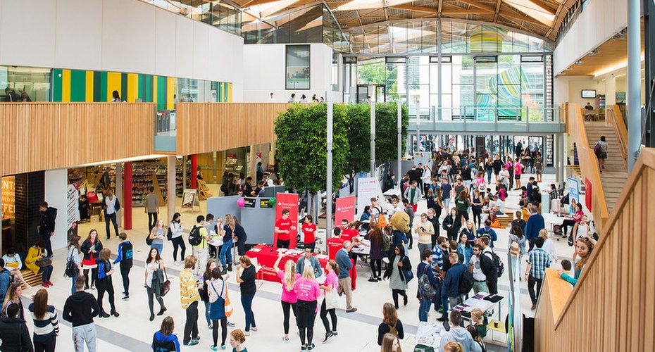 Inside The Forum, at Exeter's Streatham Campus