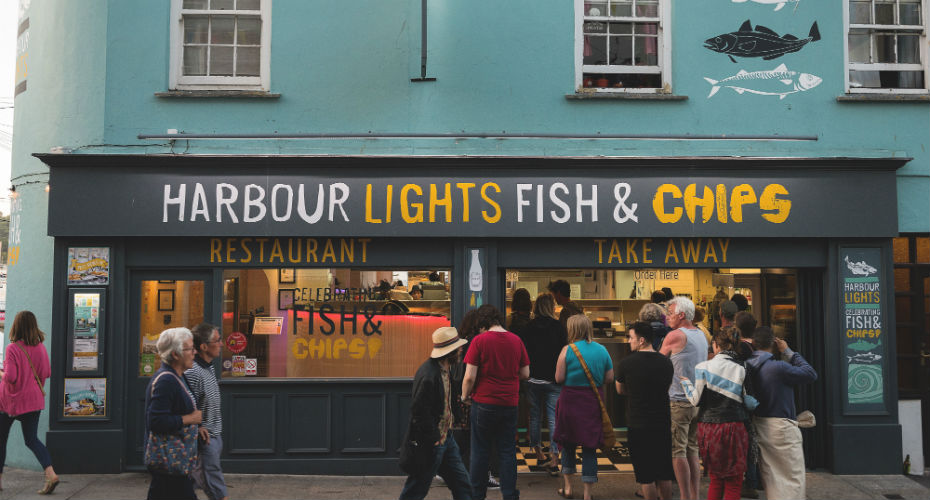 Harbour fish and chips shop