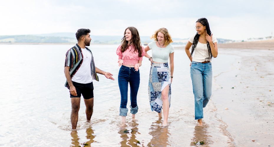 Students paddling at Exmouth
