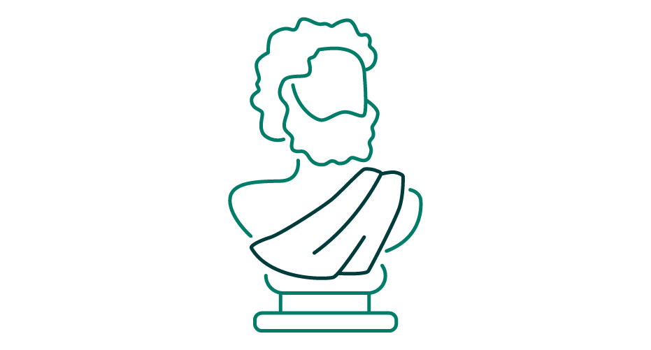 Classical statue icon