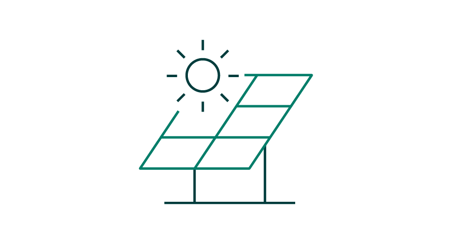 Solar panel icon