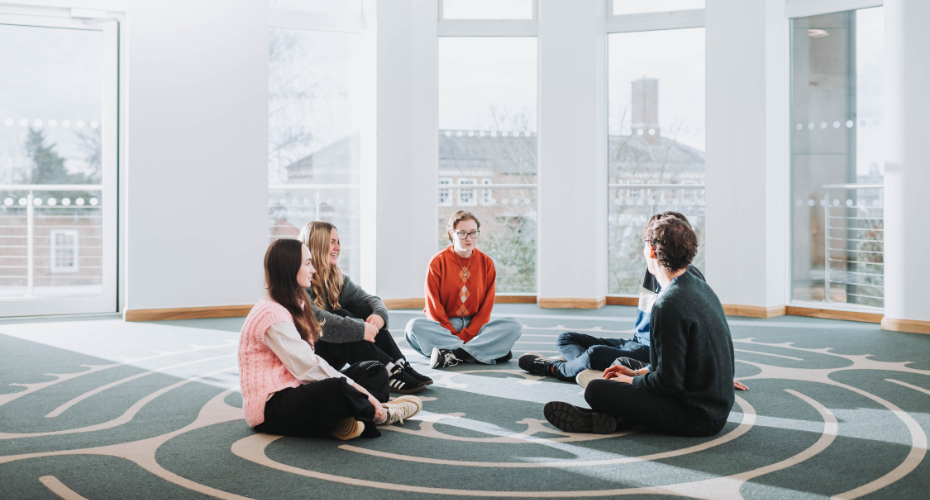 Students in Multi-faith room