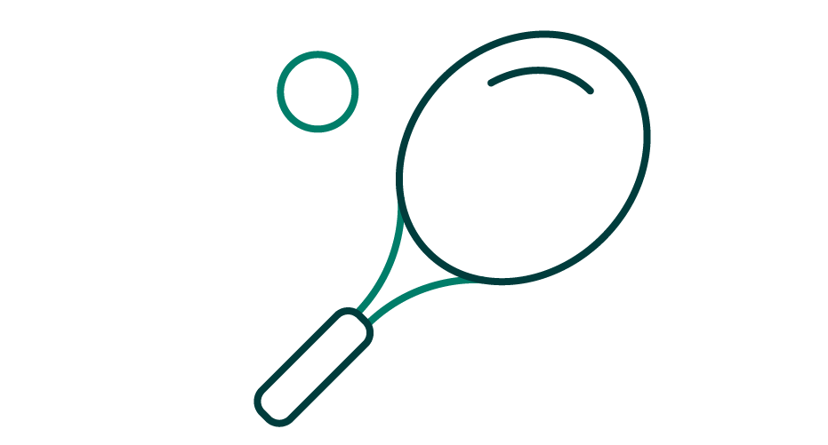 Tennis racquet icon