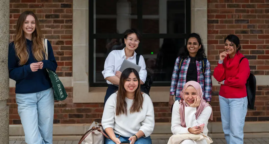 Group of female students