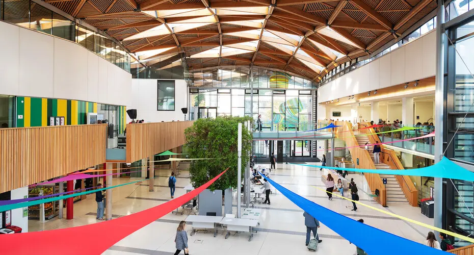 Inside view of Forum building on Streatham Campus