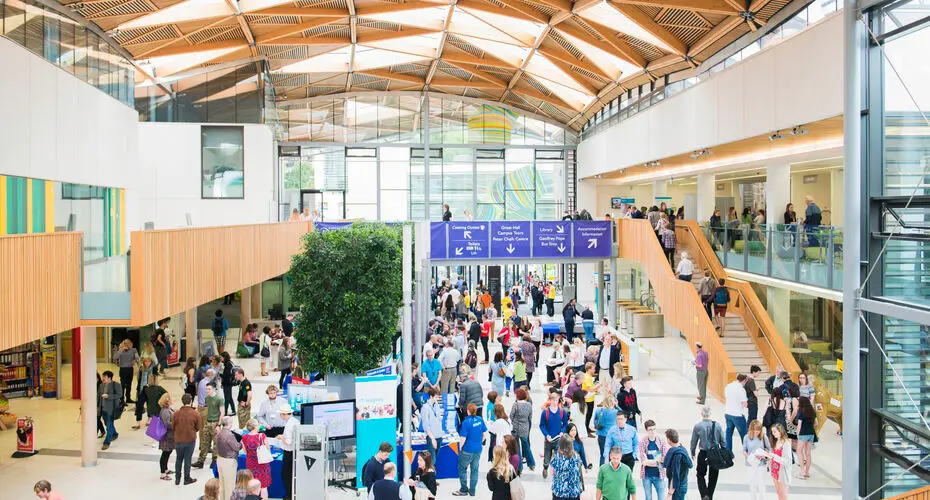 The Forum Street - a large indoor area busy with people