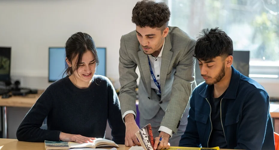 A PGCE student from the University of Exeter on placement at Torquay Grammar School.