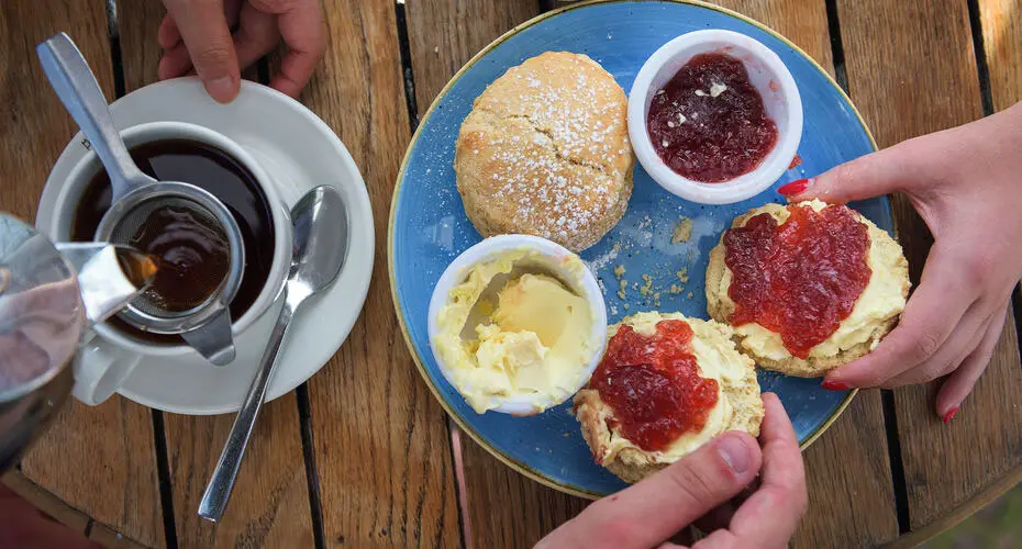 A cream tea