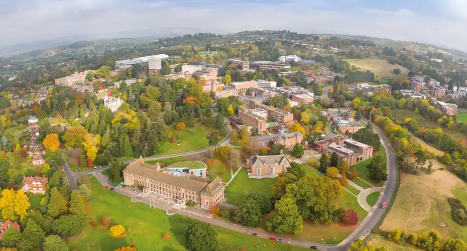An overhead view of our beautiful Streatham Campus