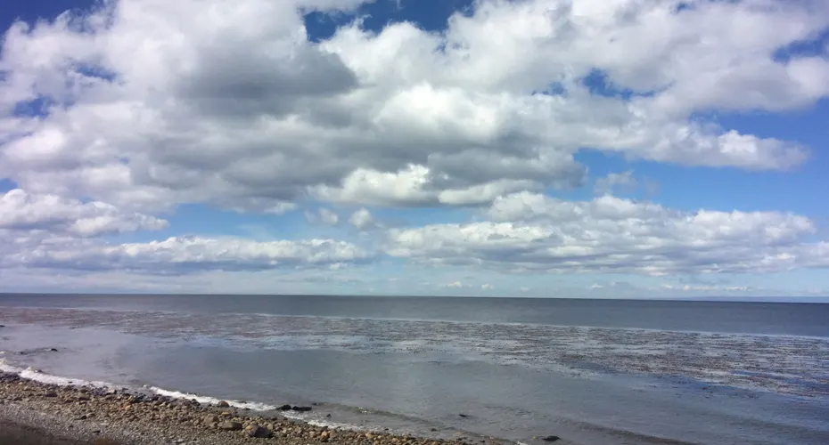 A Cornwall beach looking out to sea.