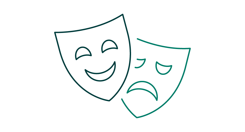 Drama mask icon