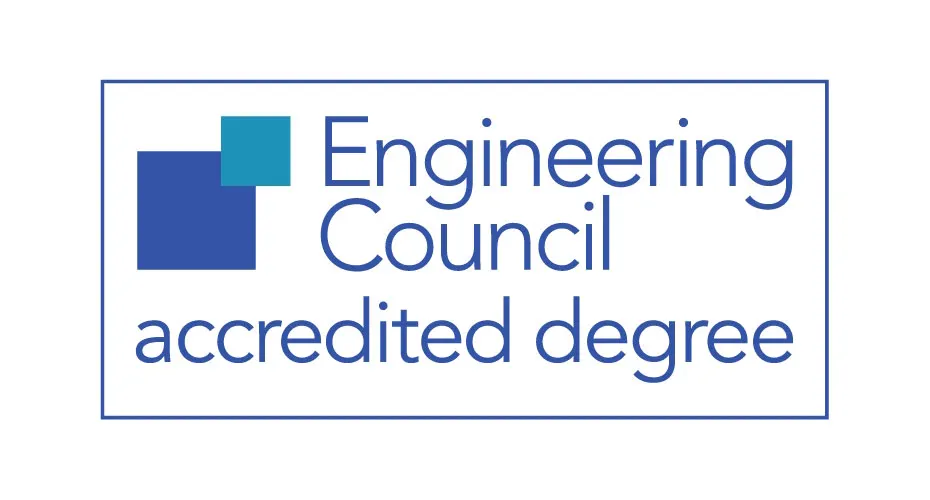 Engineering Council accredited degree.