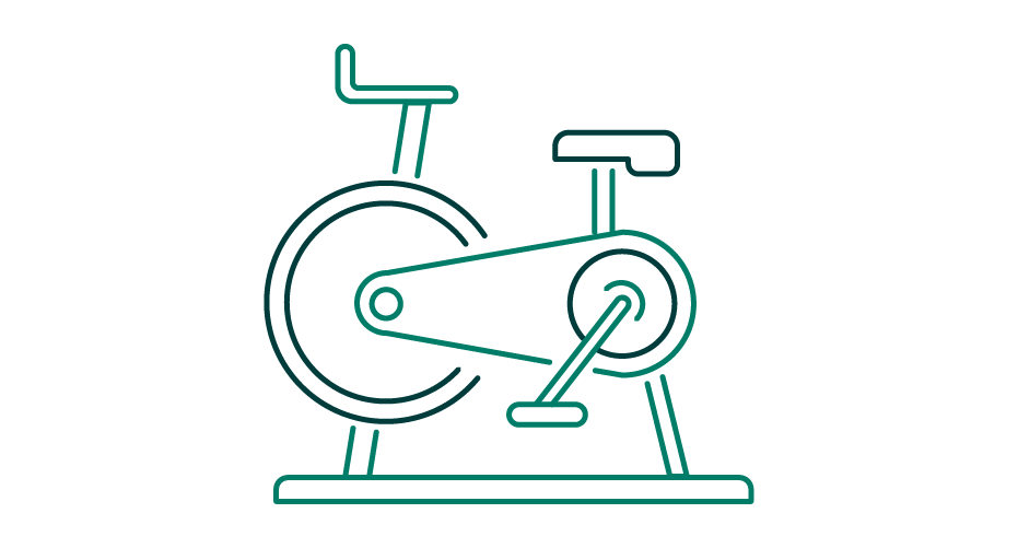 Exercise bike icon