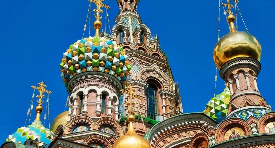Church of the Savior on Blood, a Russian Orthodox church in Saint Petersburg.