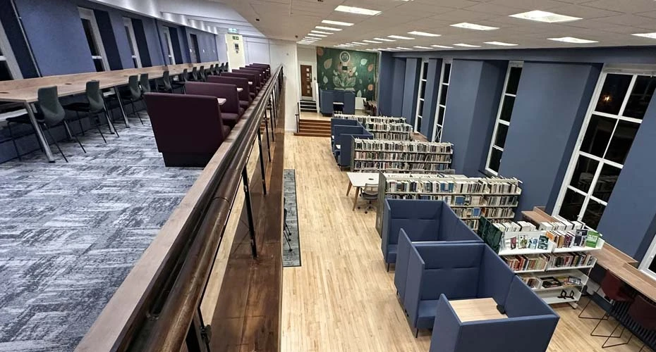 View of St Lukes Library from the mezzanine